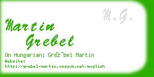 martin grebel business card